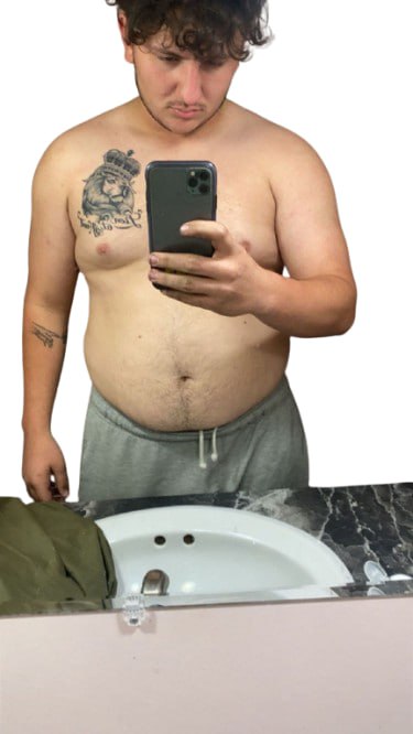 Client before transformation